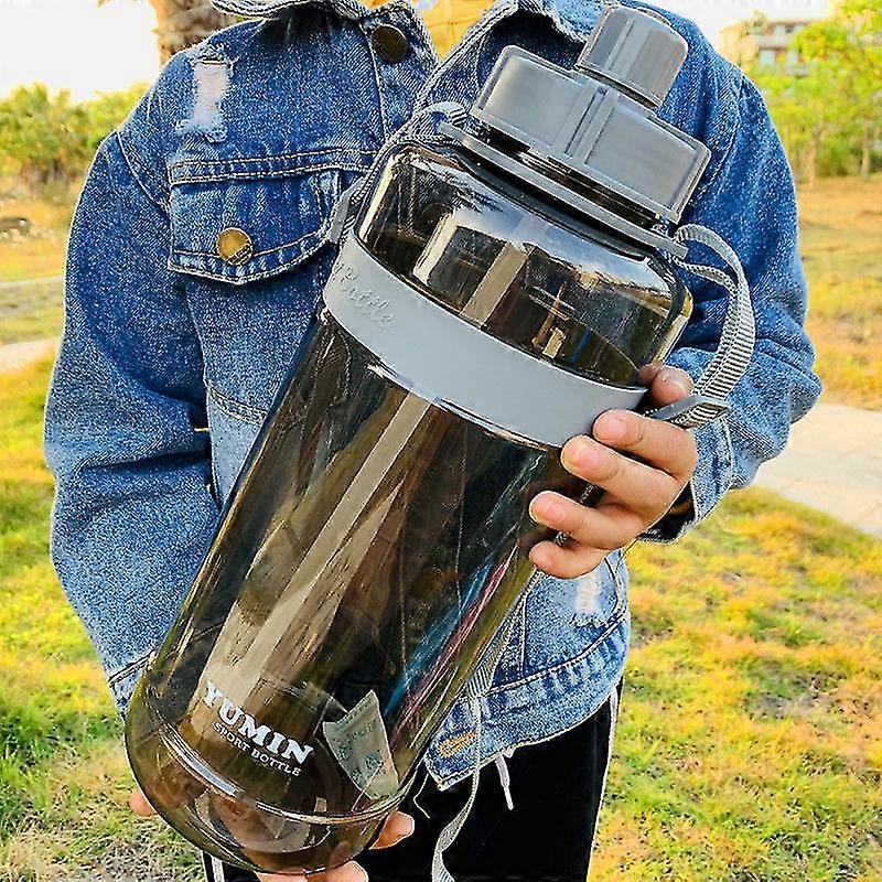 ウォーターボトル大容量 3l 超大型ストローカップポータブルディンクウェアプラスチックスペースカップドリンクボトル屋外スポーツケトル