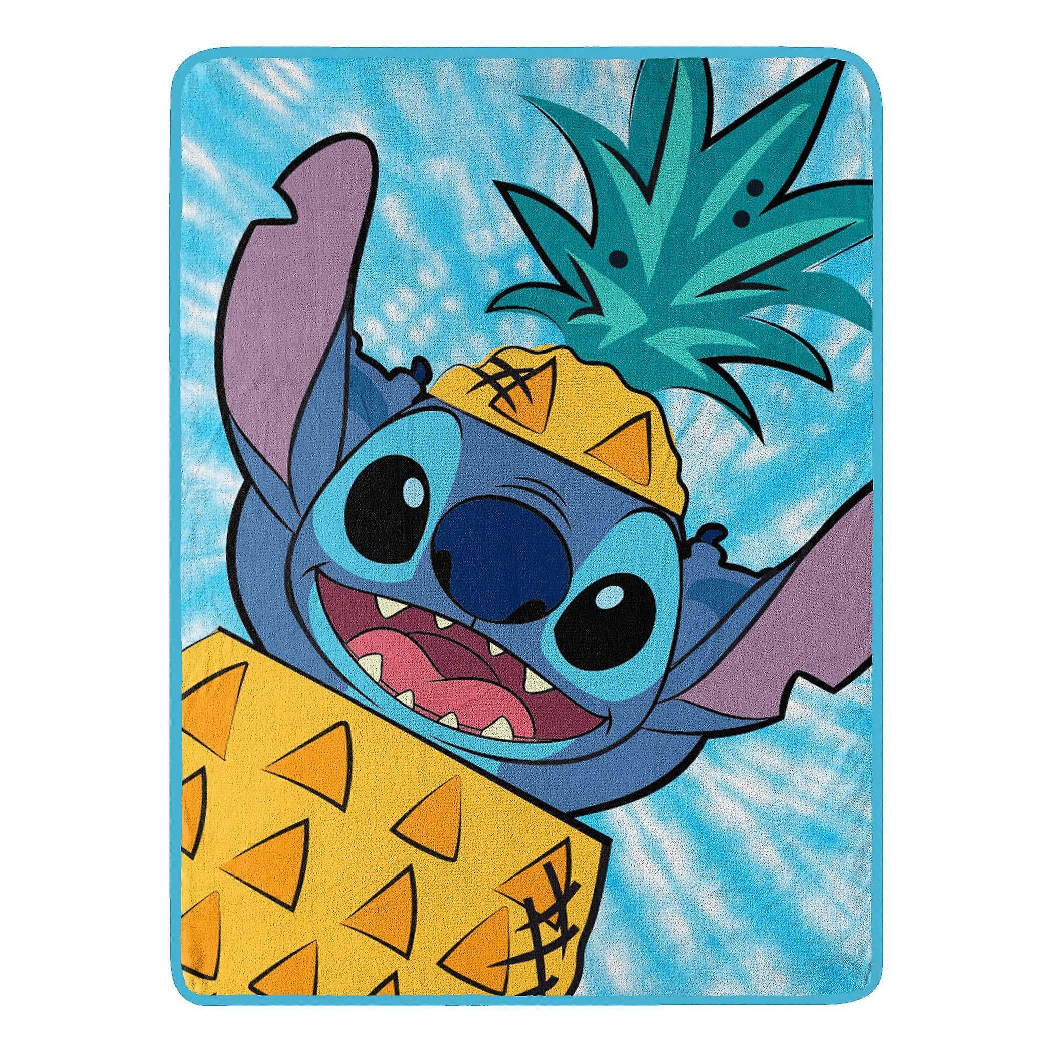Northwest Lilo and Stitch Micro Raschel Throw Blanket, Pineapple SurpriseQY78