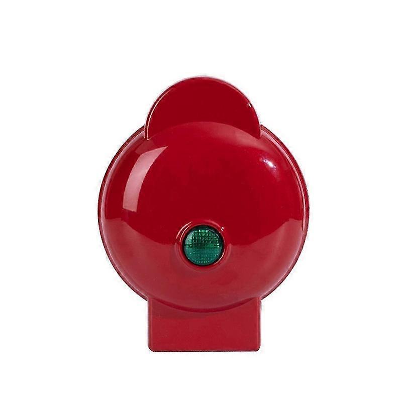 Electric Nonstick 4.5inch Mini Waffle-maker,compact Design Sandwich, Eggs, Easy To Clean Red Eu Plug