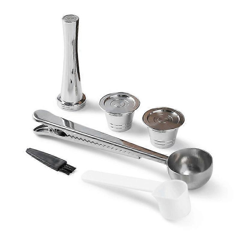 Capsule de café réutilisable en acier inoxydable Filtre de tasse de capsule de café réutilisable compatible avec les accessoires de café.