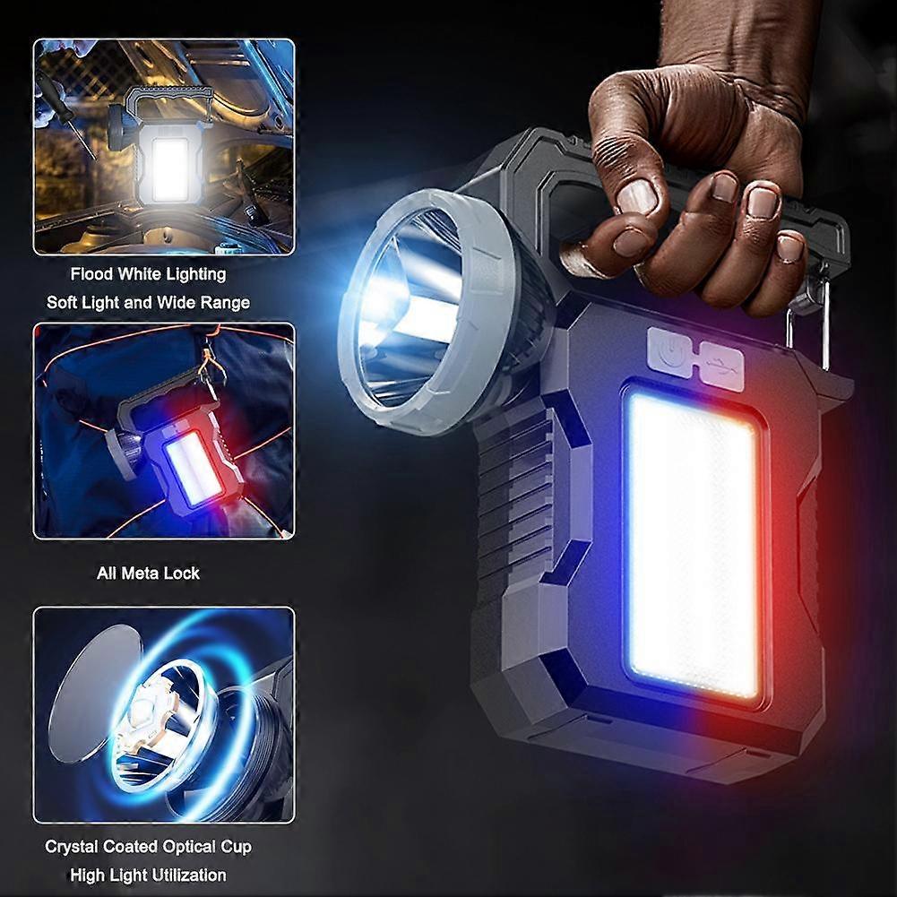 Solar Camping Light Rechargeable LED Flashlight Power Torch Lantern Work Lamp