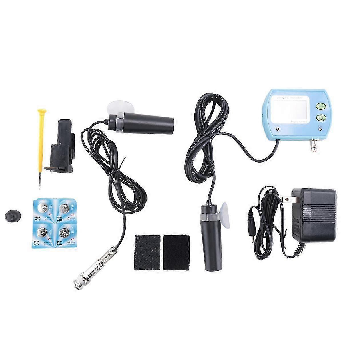2-in-1-pH / EC-Messgerät Wasserqualitätstester Multiparameter-Wasserqualitätsmonitor Acidometer für Aqua