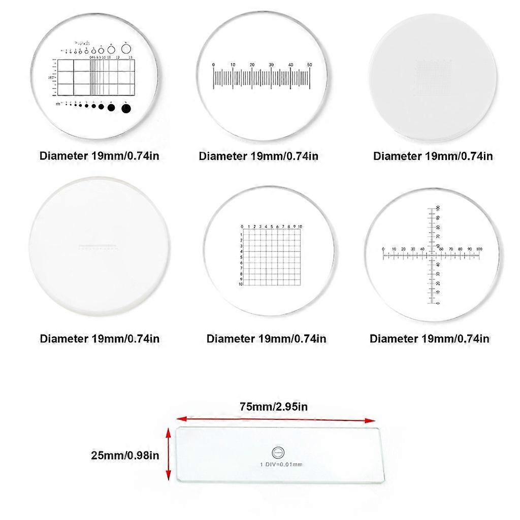 Mikroskop Kalibrierung Objektträger Acryltisch Mikrometer Absehen Okular