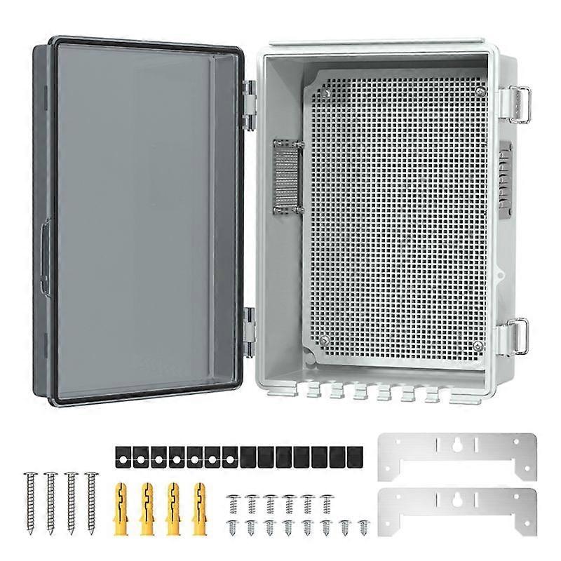 U字型の穴が付いている屋外のプラスチック防水配電箱屋外の蝶番の電源箱屋外の防水ジャンクション ボックス