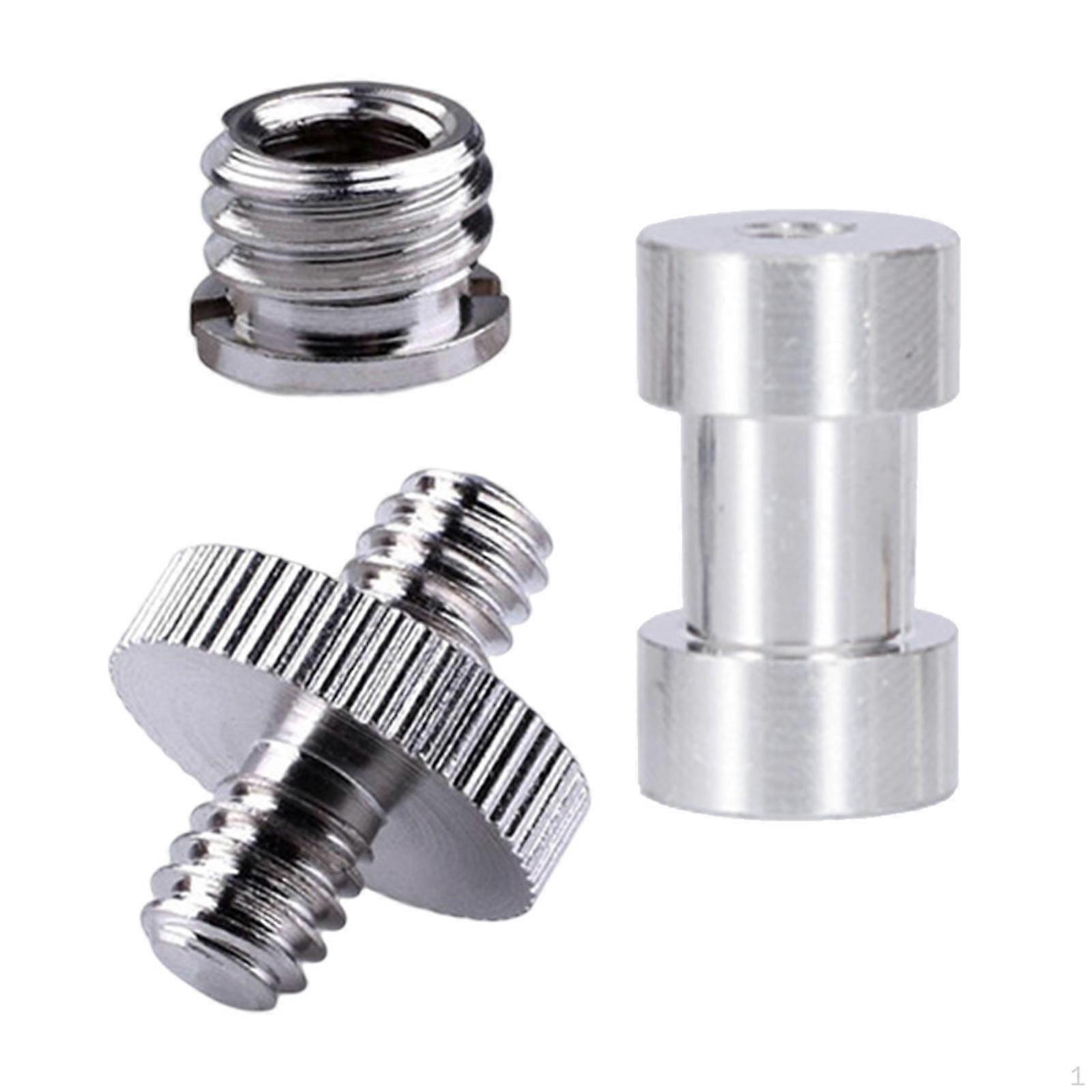 1/4 inch to 3/8 Threaded Screw Mount Adapter, Camera Screw, Metal Tripod