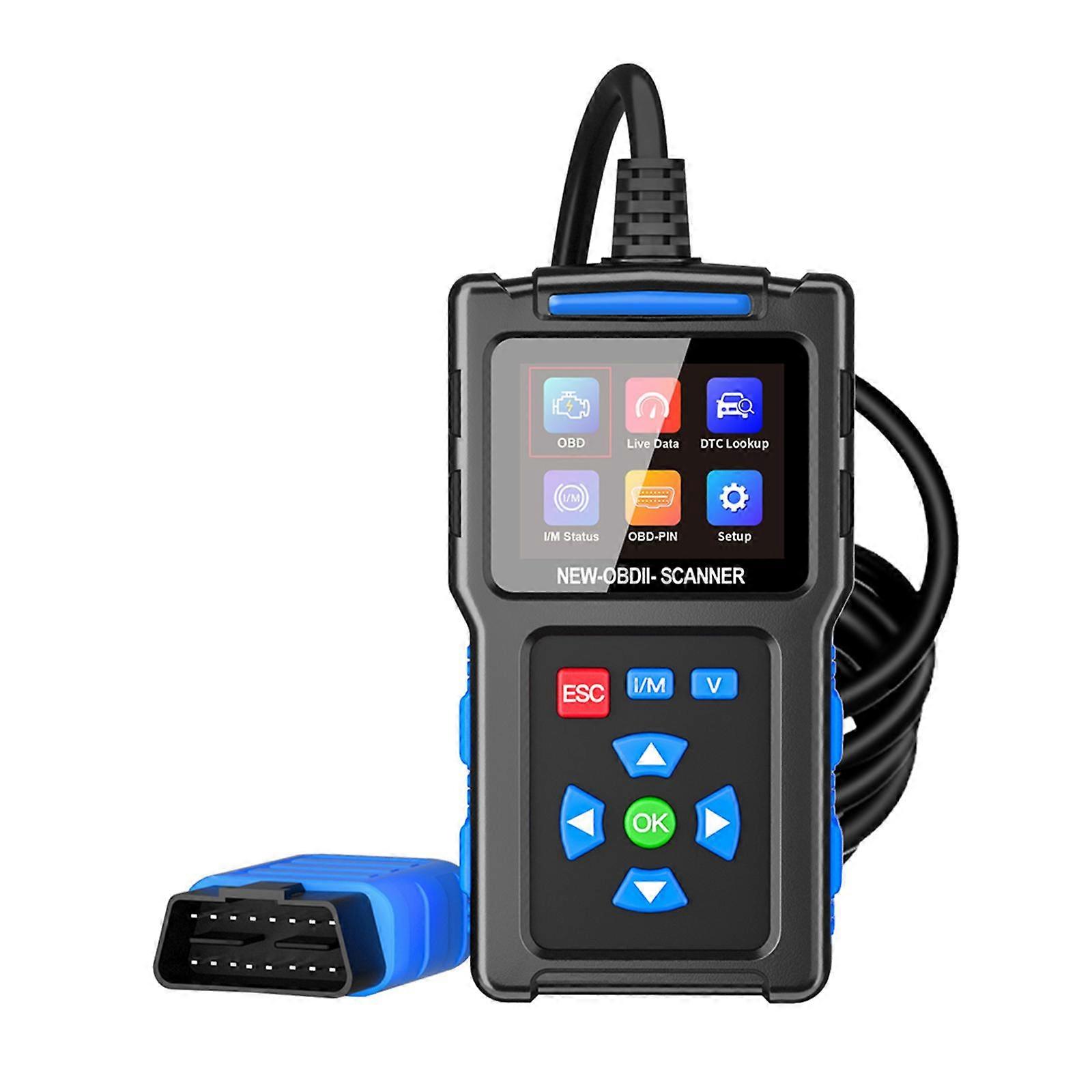 OBDII Scanner Diagnostic Tool Automotive Code Reader with the Function Mode 6, Mode 8 Read Clear