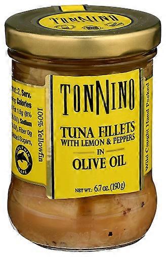 Tonnino Yellowfin Tuna Fillets with Lemon & Pepper in Olive Oil