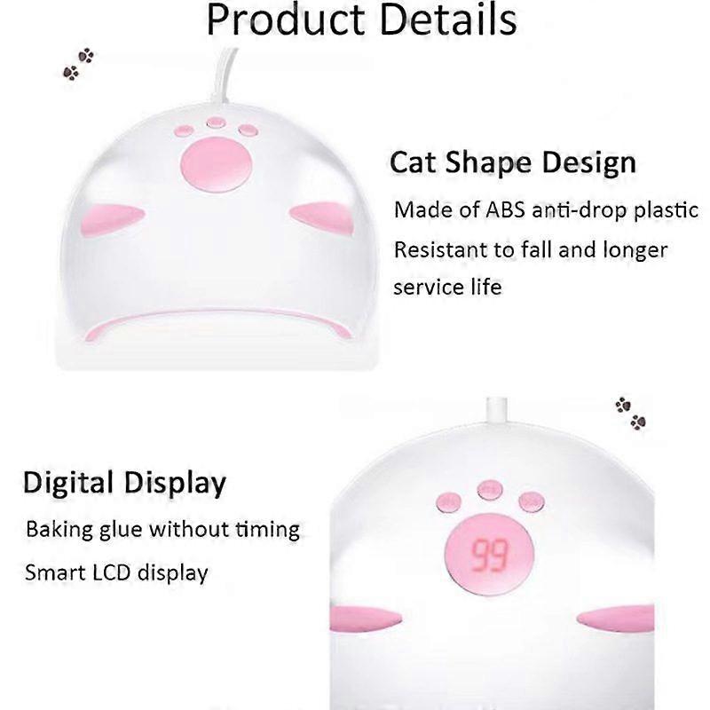 Nail Dryer Lamp with 3 Timer Settings & Automatic Sensor - LCD Display