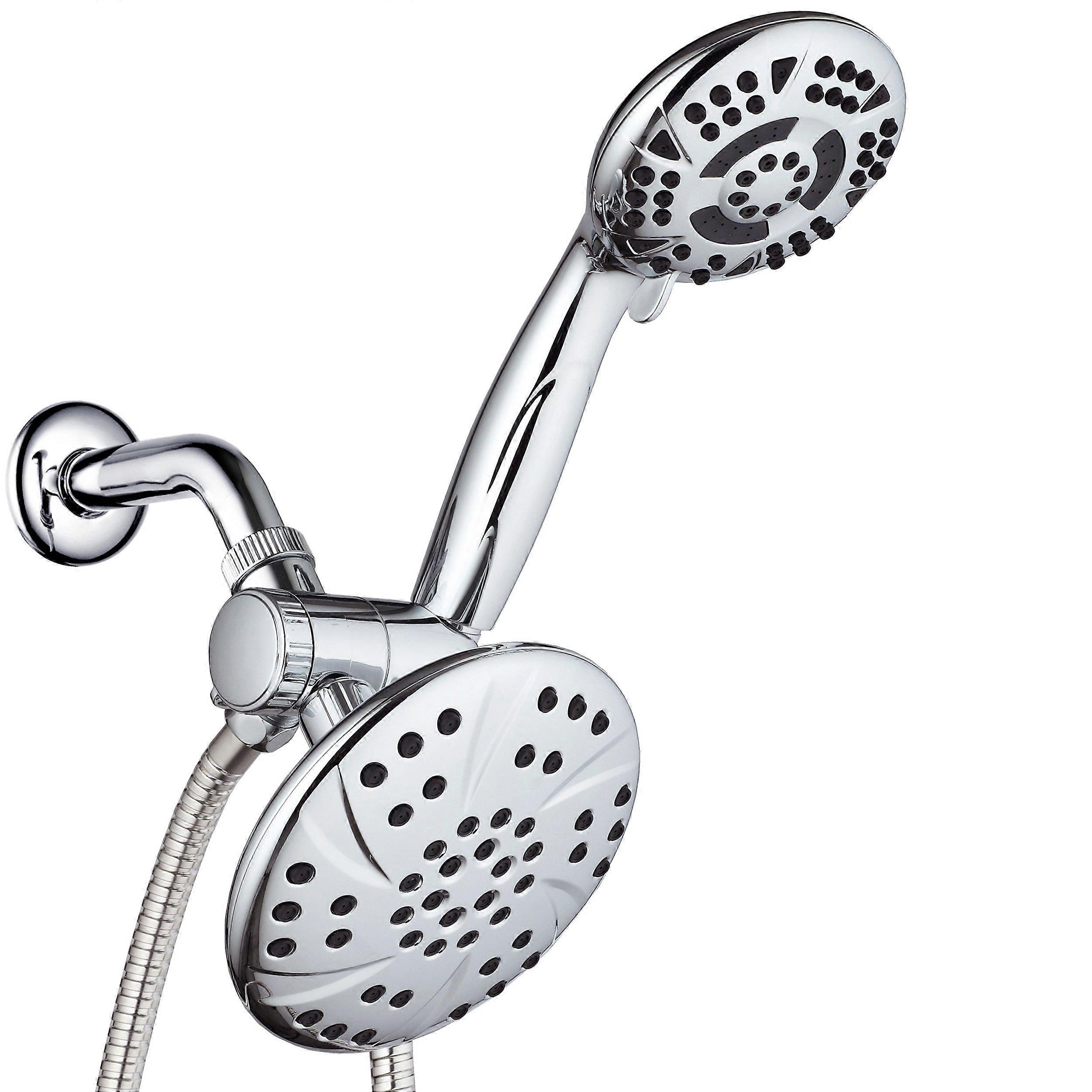 High Pressure Shower Head 6-Inch Chrome Finish With Adjustable Settings for Spa-Like Experience