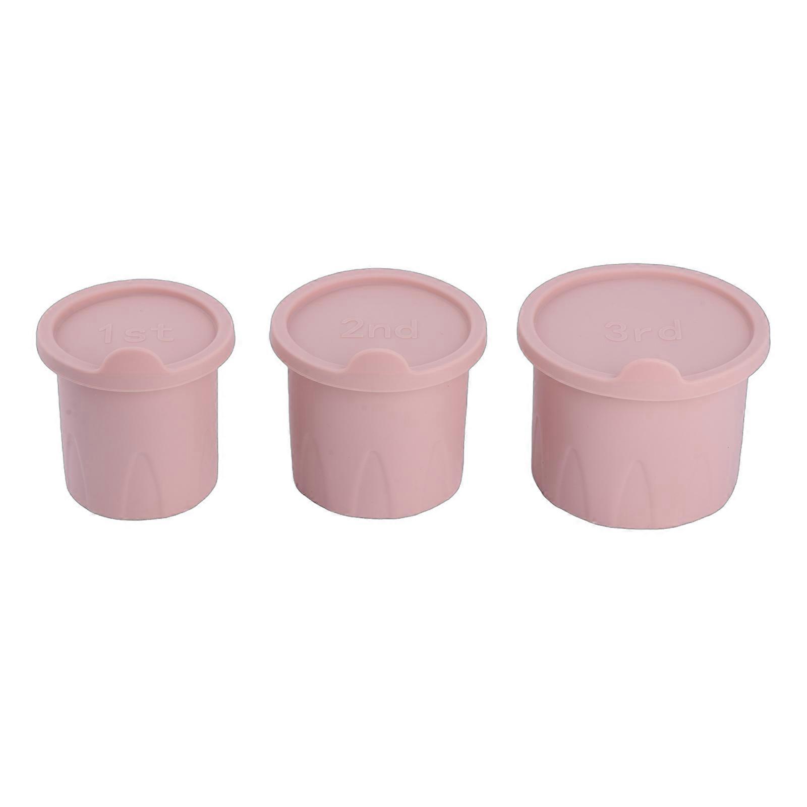 3pcs Cylinders Ice Tray for Large Insulated Cup Convenient Ice Cube Maker Ice Lattices Container Molds Kitchen Tool  Pink