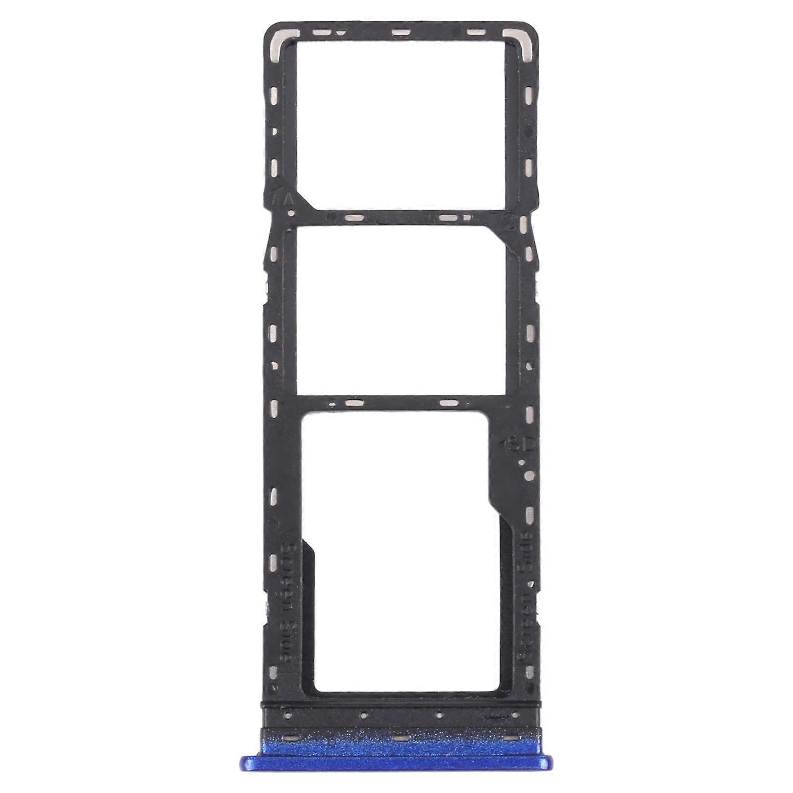 For Infinix S5 Pro X660 X660C X660B SIM Card Tray + SIM Card Tray + Micro SD Card Tray