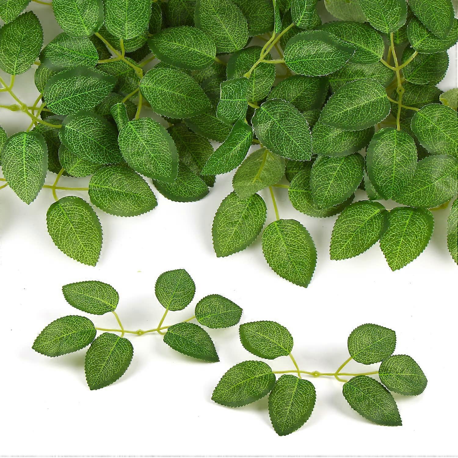60Pcs Faux Silk Rose Leaves for Wedding Bouquets, Centerpieces, Floral Arrangements, Home Decor
