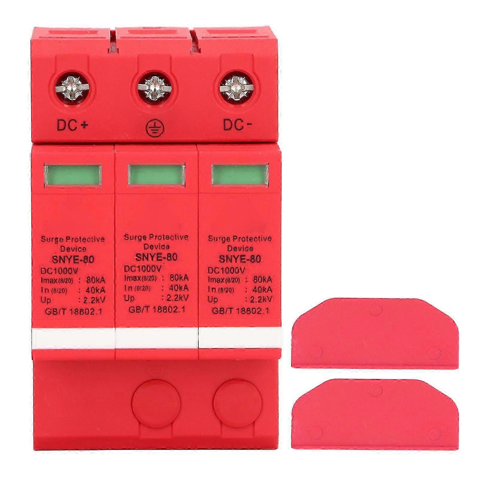 Surge Protective Device 80KA 1000V Voltage Protection Arrester Protector for Distribution Box 3P