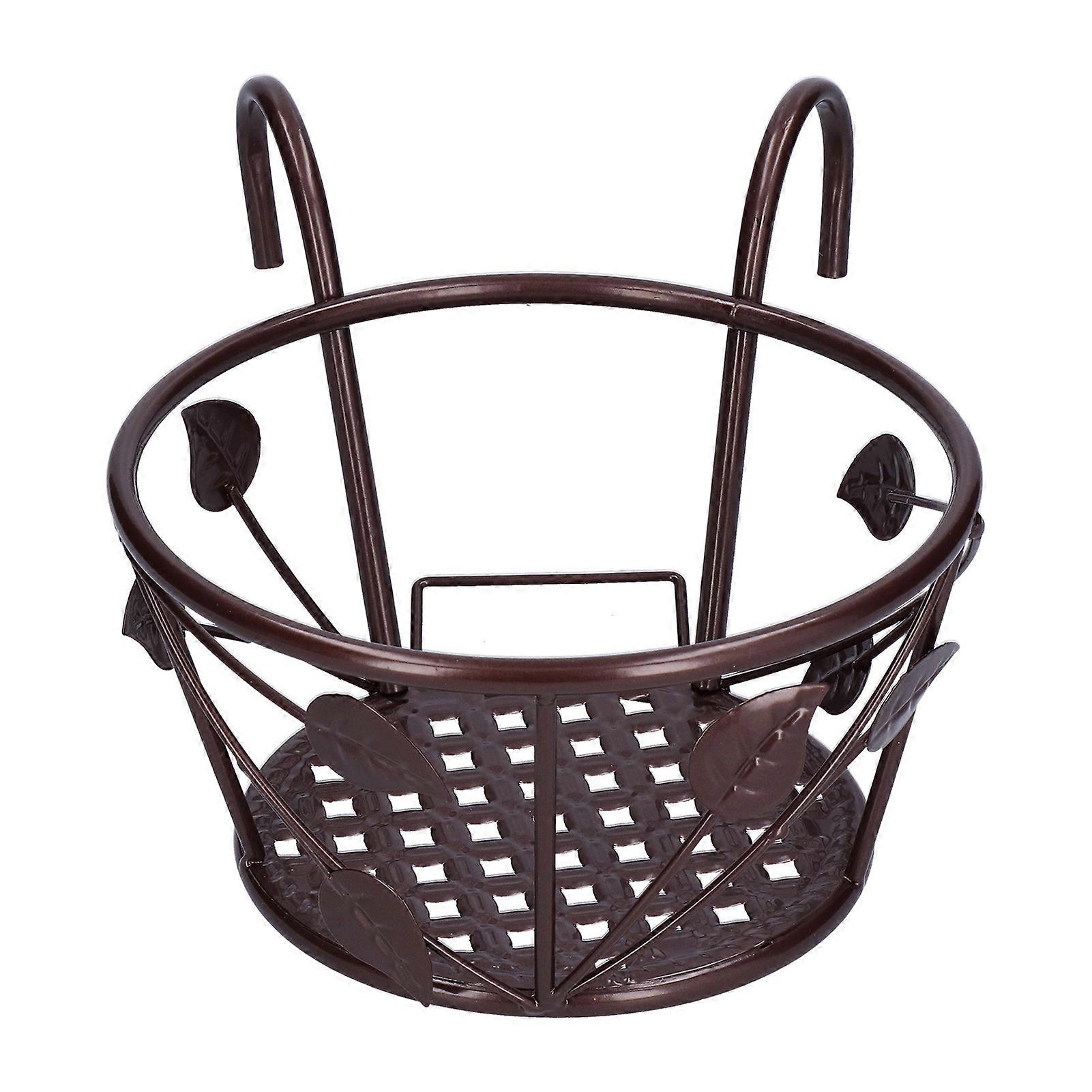 Hanging Flower Pot Rack Outdoor Railings Planter Holder Railings Mounted Over The Rail Design For Patio Balcony Garden