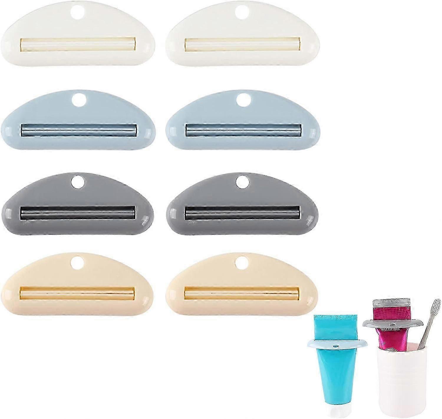 Toothpaste squeezer, toothpaste squeeze tube, toothpaste squeezer, suitable for hand cream, paint tube, cosmetics, 8 pieces