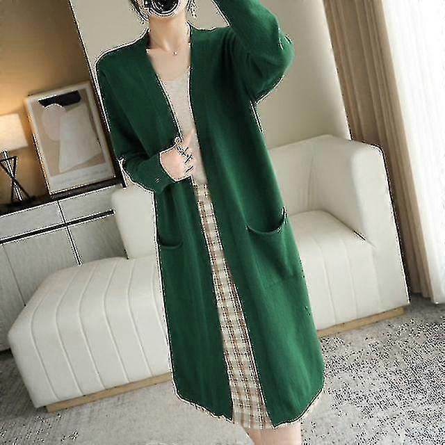 Pentru femei Cașmir Tricot Lung Cardigan Decolteu în V Toamnă Iarnă Palton Casual