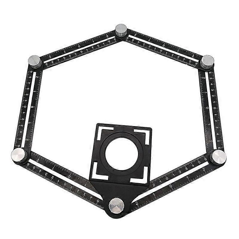 Multi-Angle Measuring Ruler with Positioning Hole