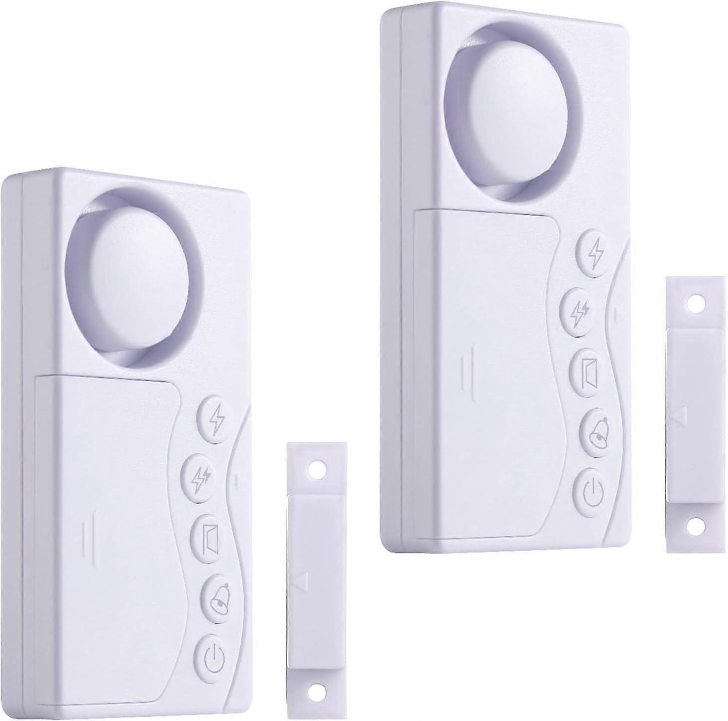 Pack Freezer Door Alarm, Window Security Alarm, Wireless Refrigerator Alarm, 4 in 1 Door Sensor Doorbell Door Opening Alarm