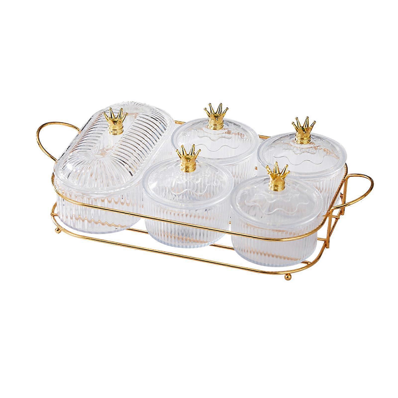 Dried Fruit Snack Serving Plate Divided Serving Dishes Crown Multifunctional