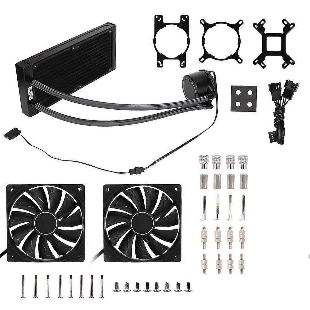 Mute CPU Cooler Large Water Pump Cooling Fan Unit for Intel/for AMD