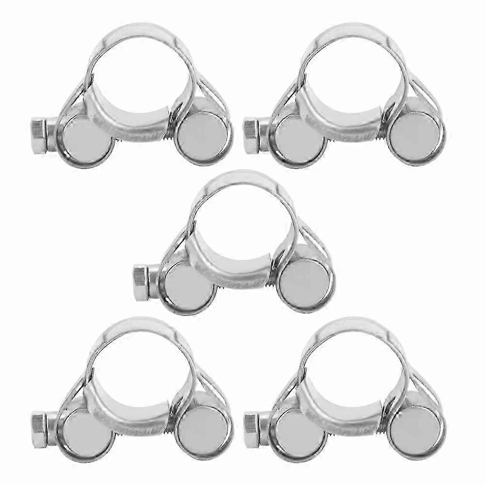 5 stk klemmering 304 rustfrit stål T boltklipsstøtte håndspændingstilbehør (20-22 mm)