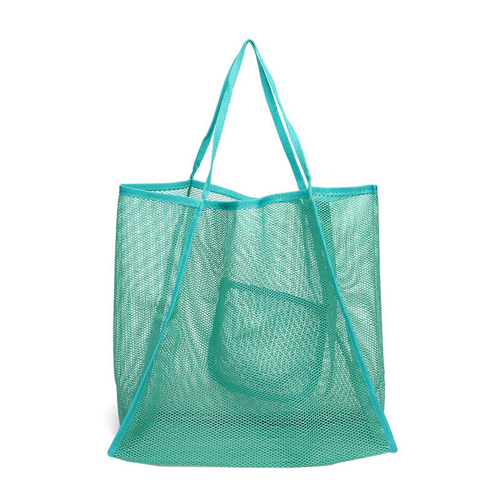 בנות תיק כתף בצבע אחיד נשים תיק יד רשת תואם לשימוש חוזר תיק מזדמן תיק בית השחי נקבה לירוק יומי