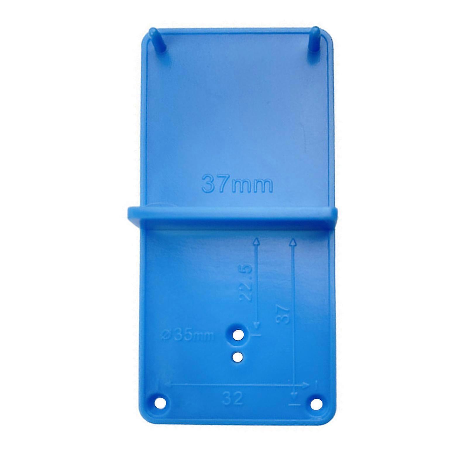 Sturdy Woodworking Drill Locator Easy To Read Scale Drill Guide Board Positioning Tool For Enhances Woodworking  Blue