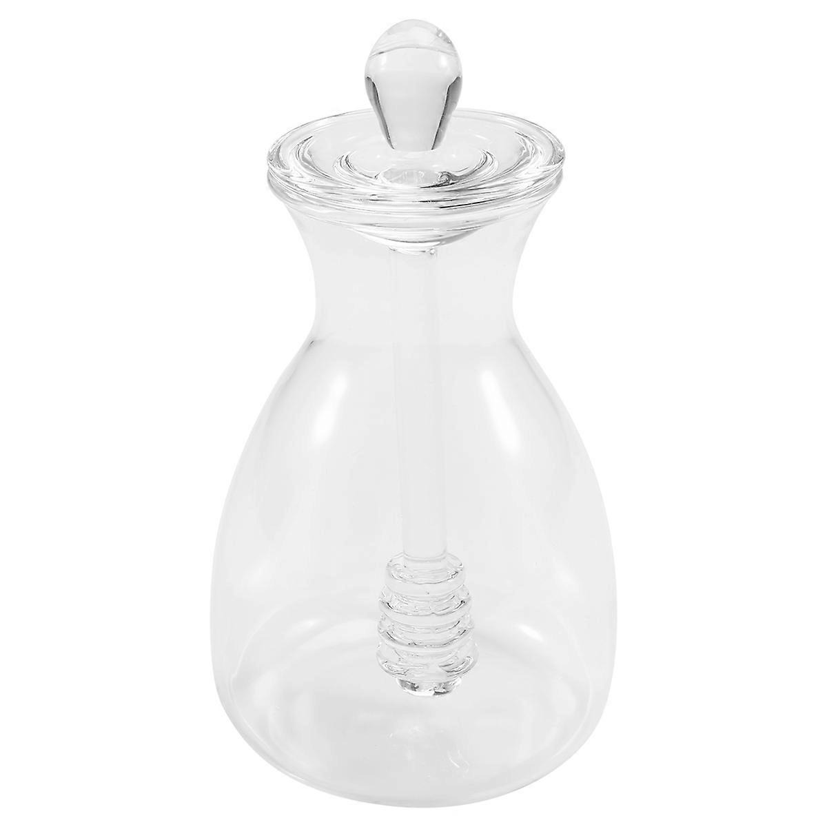 Handmade Honey Jar with Dipping Sauce, Glass Honey Dipping Sauce and Honey Jar