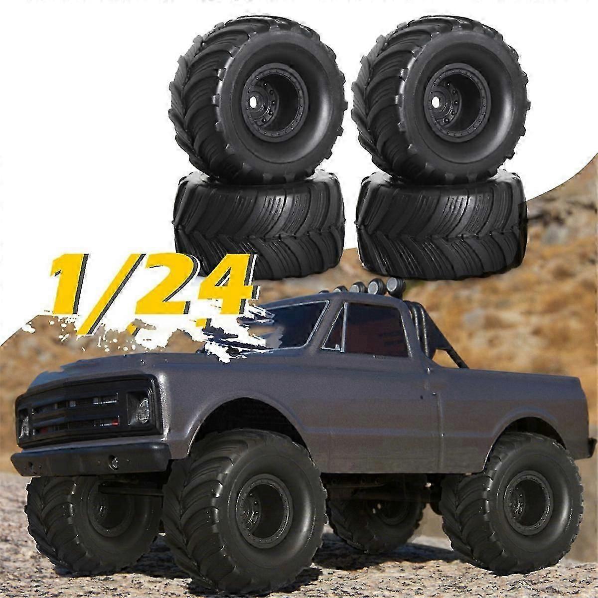 Für 1/18/24 Simulation Kletterreifen T4-M Truck SCX24 Universal Radreifen FMS FCX24 Carisma Kaisim