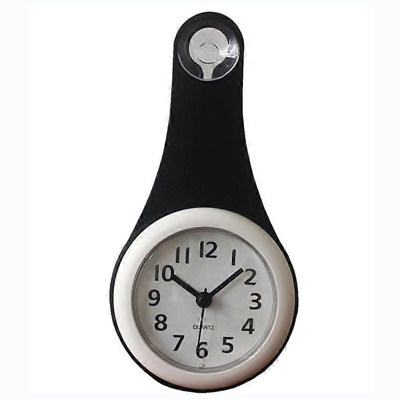 Suction cup waterproof silent wall clock
