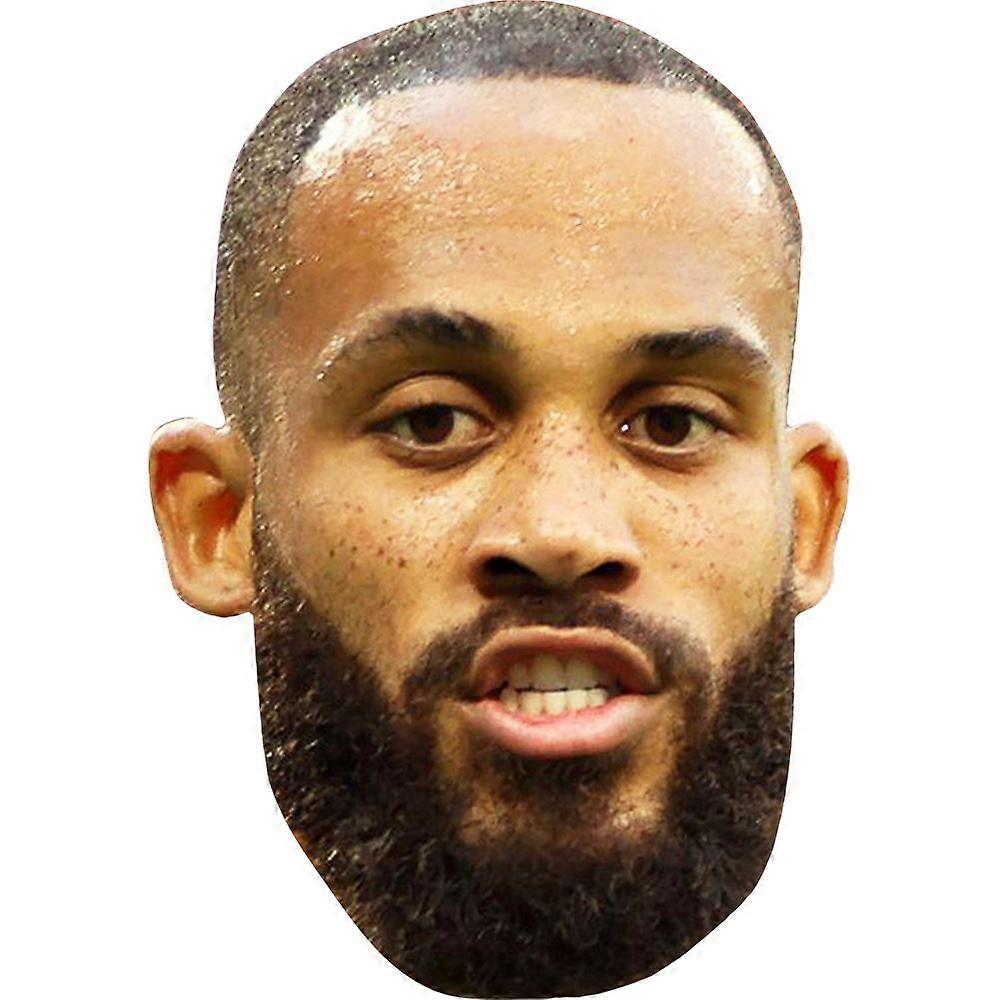 Bryan Mbeumo (Beard) Celebrity Mask, Flat Card Face