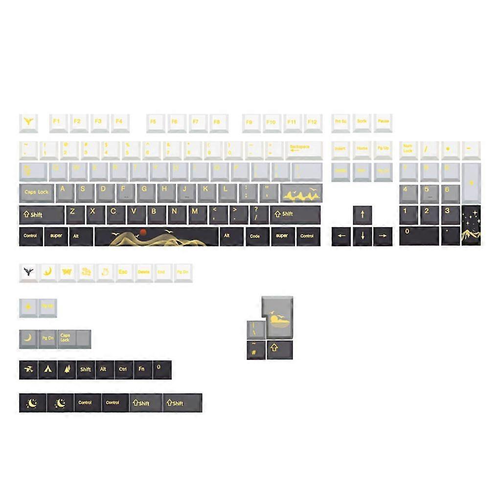 136 Keys Cherry-Profile Keycap PolarDay Keycaps Set Mechanical