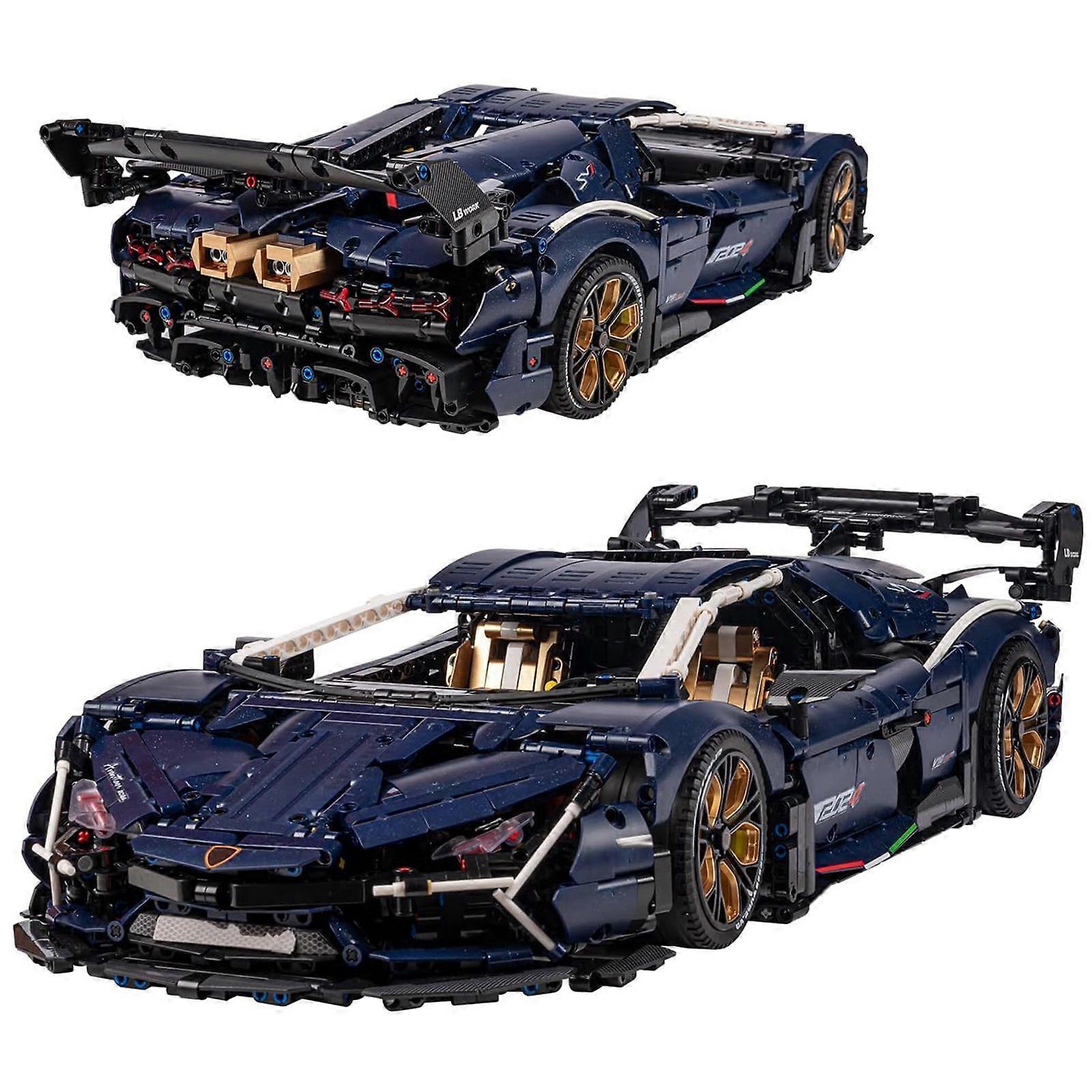 Lamb AVENTTAOR Supercar Building Kit - 4106PCs 1:8 Scale Technic Model with Scissor Doors & Working Suspension for Adults 18+ (Lamborghini-Style Desig