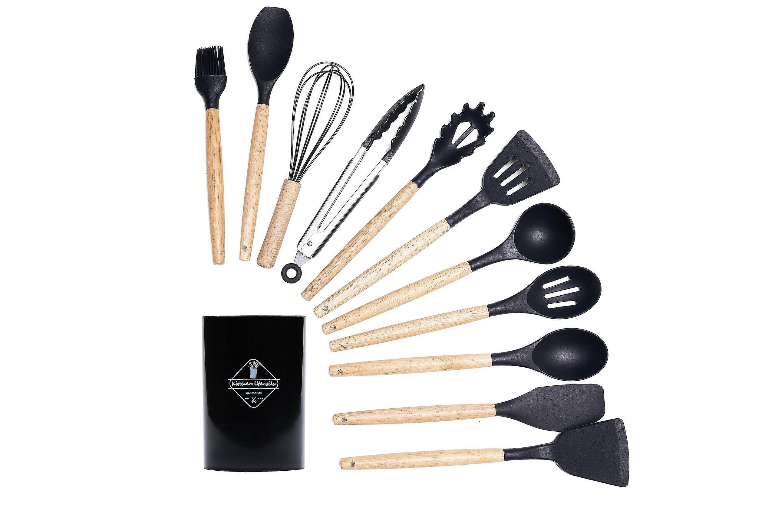 12 Piece Non-stick Heat-resistant BPA- Cookware Set for Cooking and Stirring