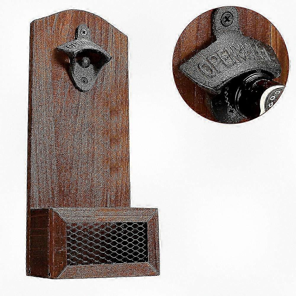Wall Mount Beer Bottle Opener - Bar Kitchen Decor, Practical Gift for Home Use