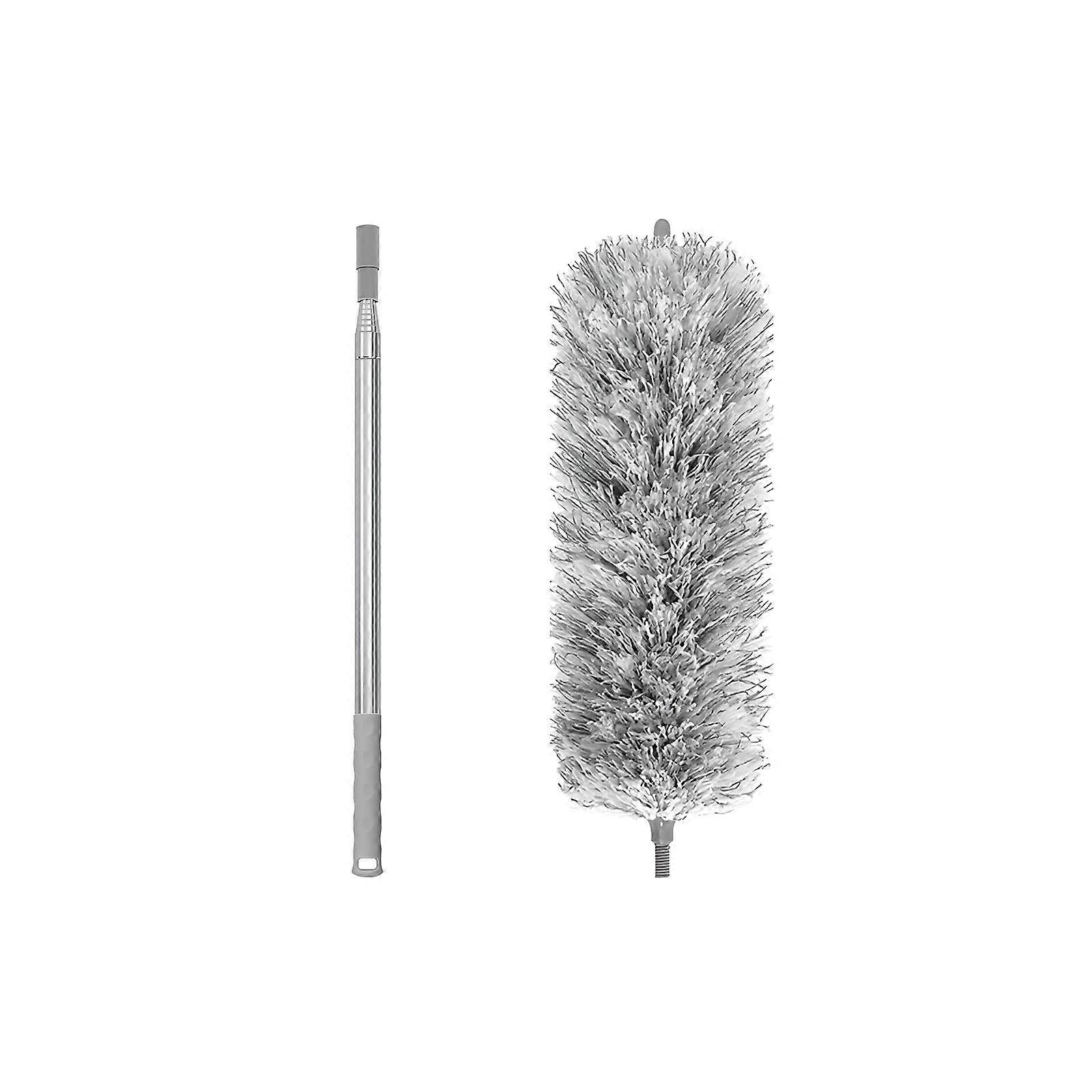 Extendable, 254cm long telescopic handle microfiber dust mop