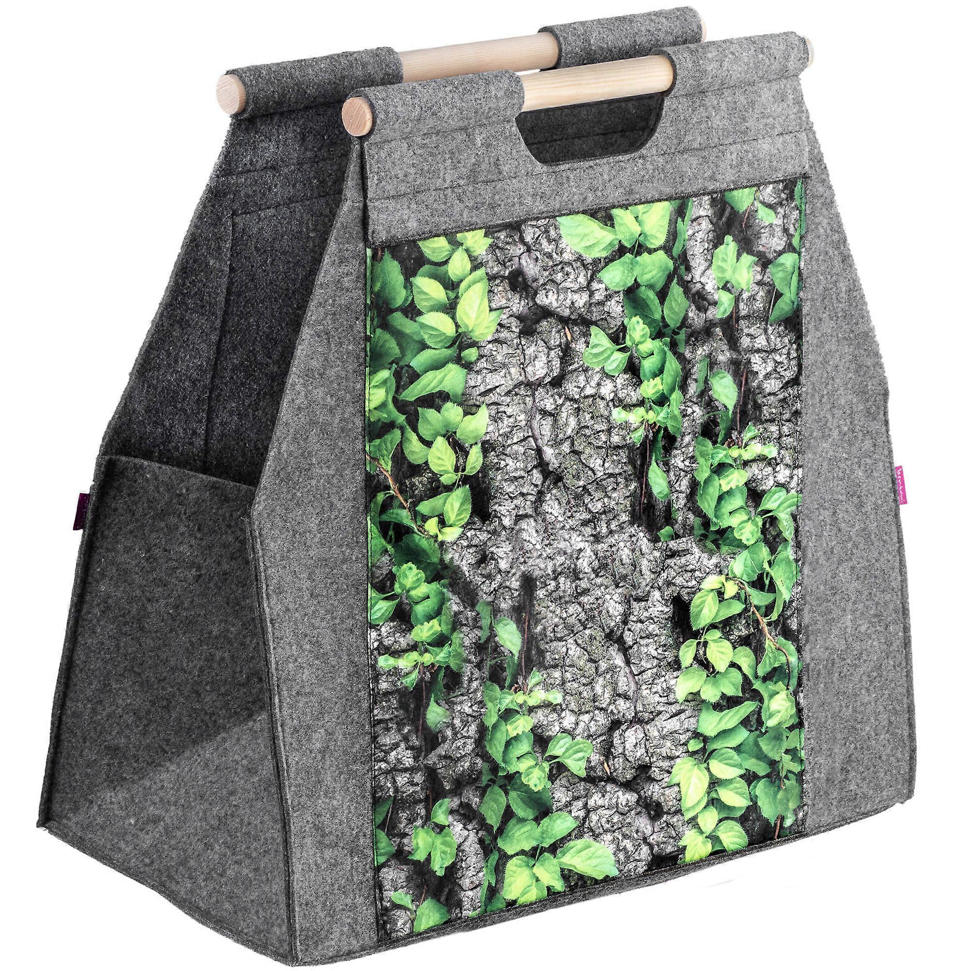 KADAX Bolsa de hogar para patrón de corteza de leña