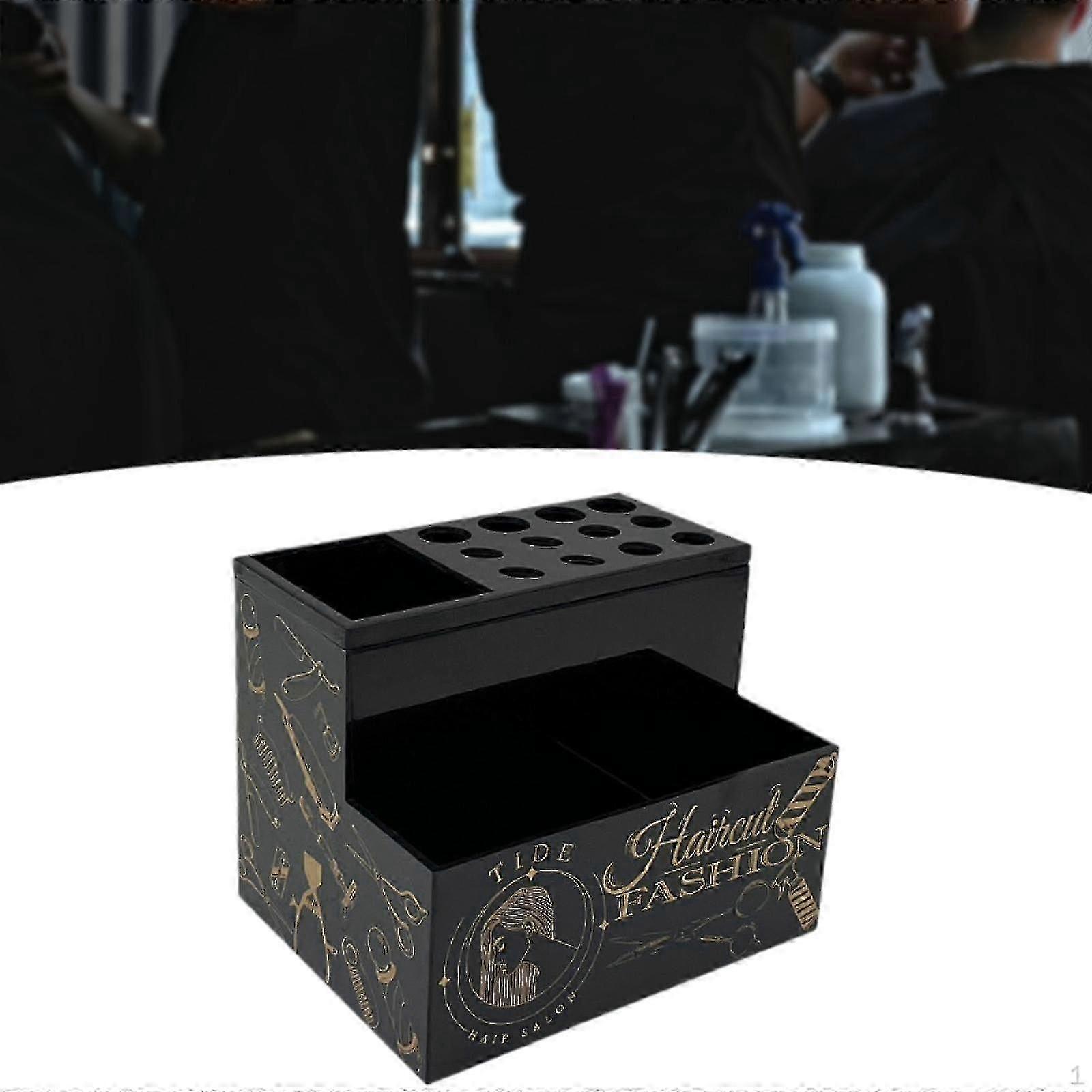 Barber Scissors Holder Box Salon Hairdressing Rack Shear for Brushes