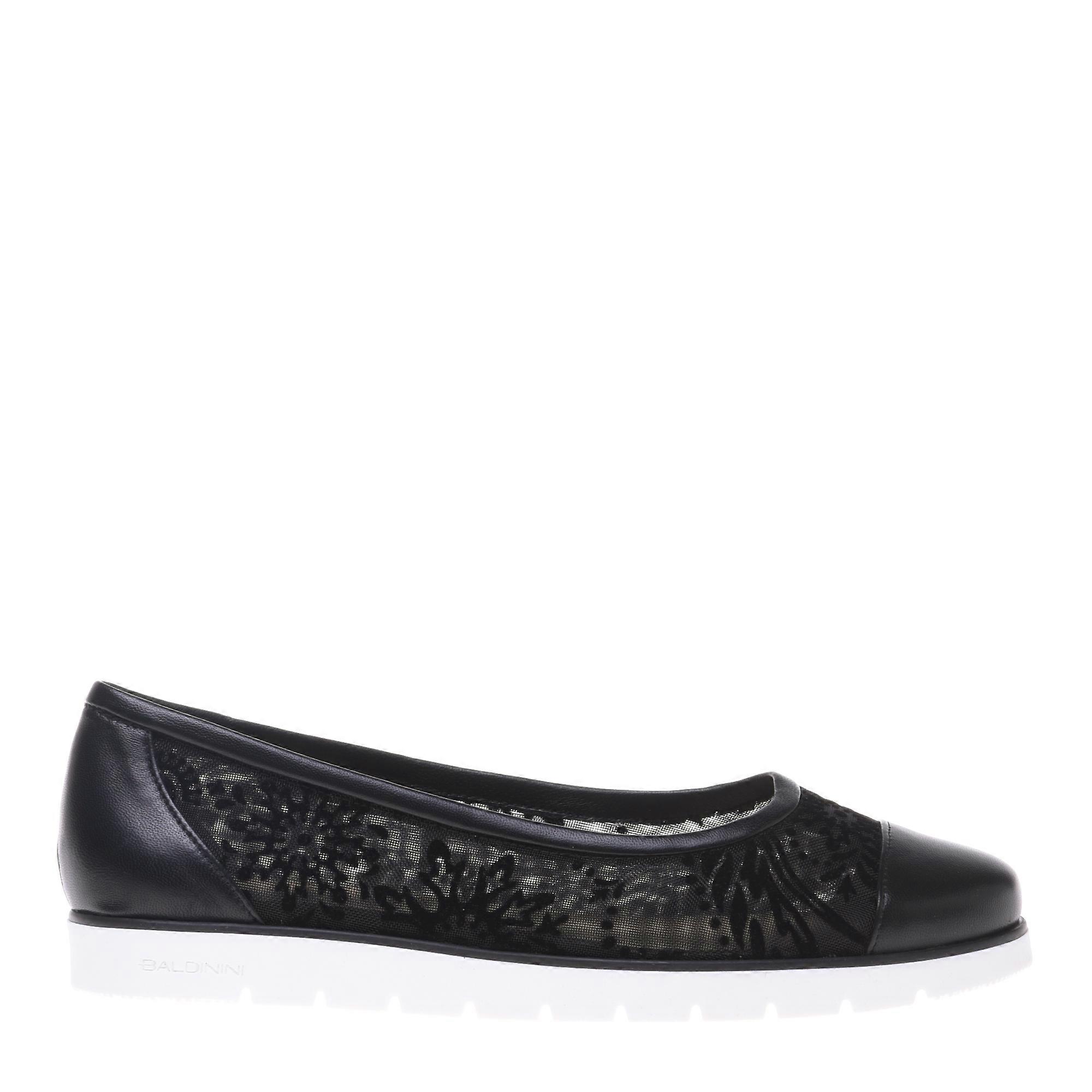Baldinini - Black Petal Mesh Ballerina