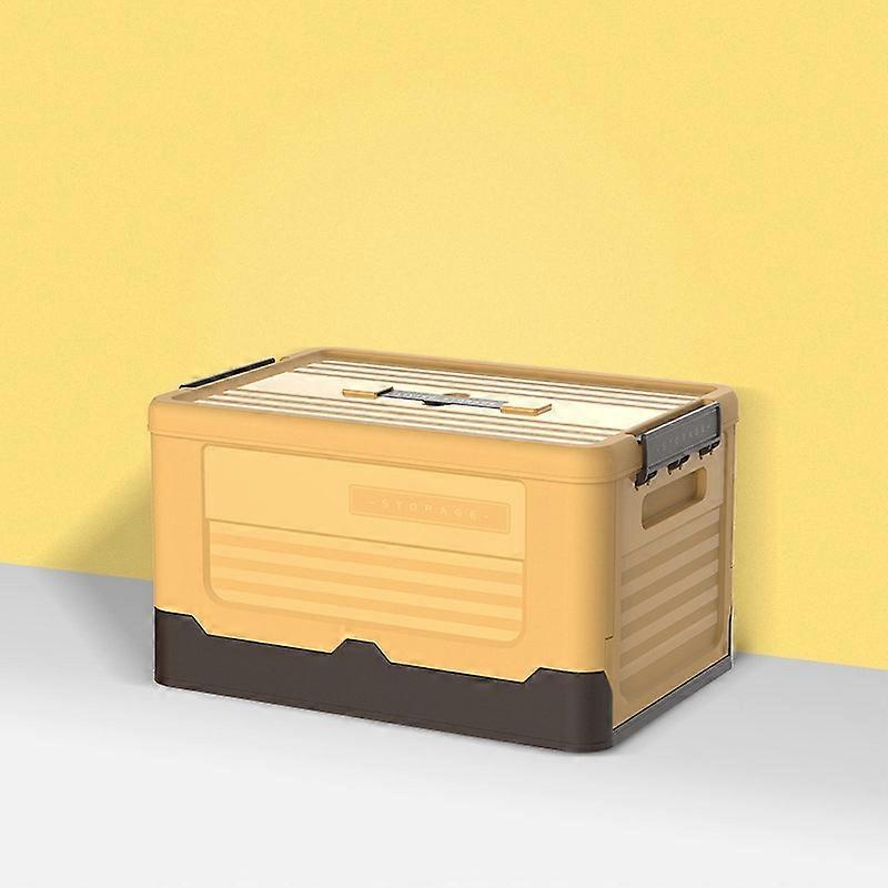 Foldable Book Box Plastic Storage Box, Color: M Banana Yellow