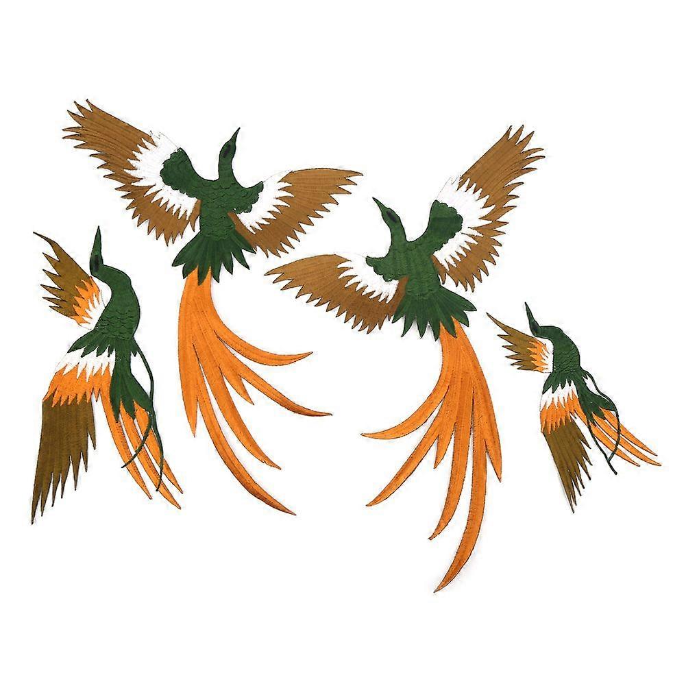 Phoenix Bird Combo Iron-On Applique Clothes Sewing Patch Embroidery DIY