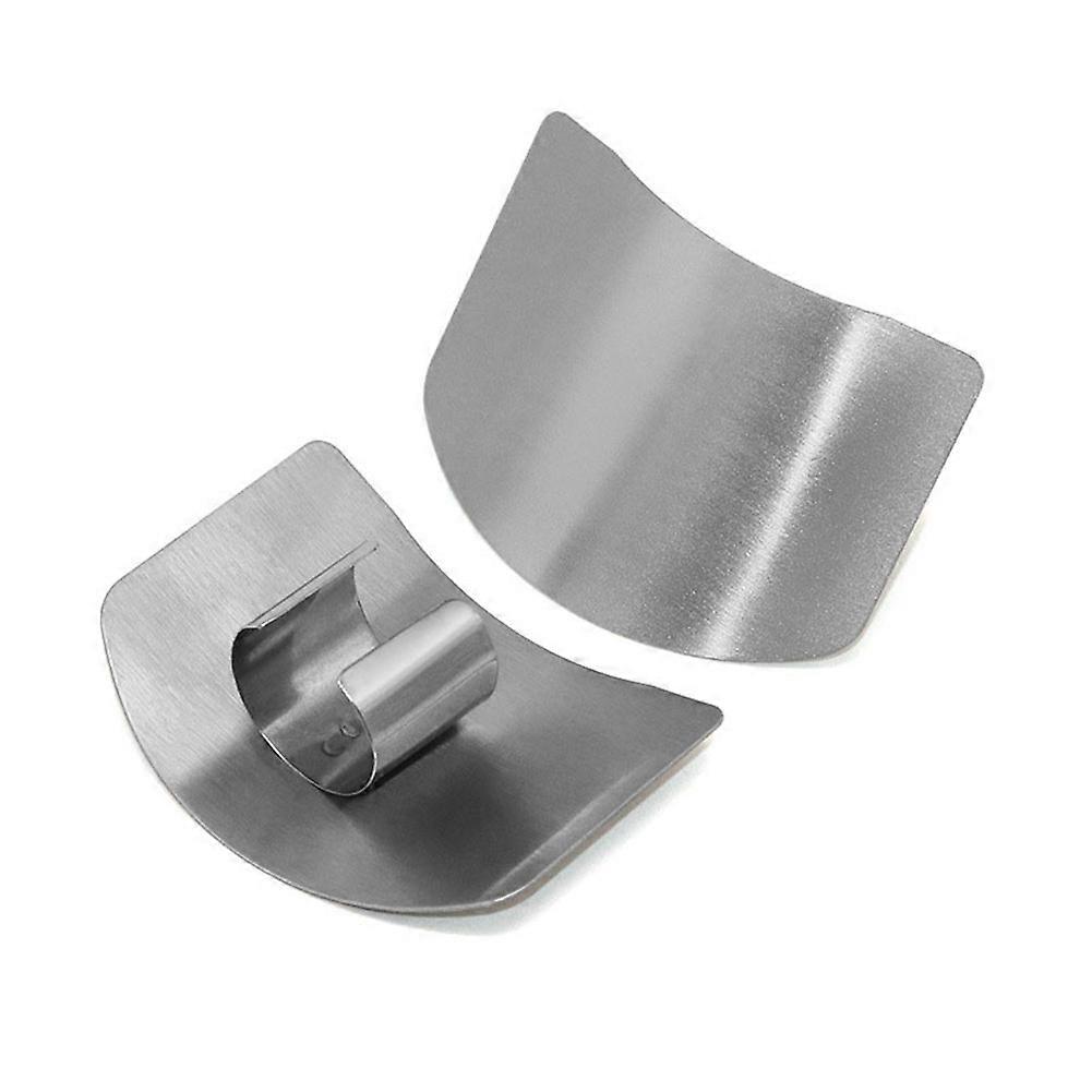 2pcs Finger Hand Cut Protector Stainless Steel Hand Finger Protector