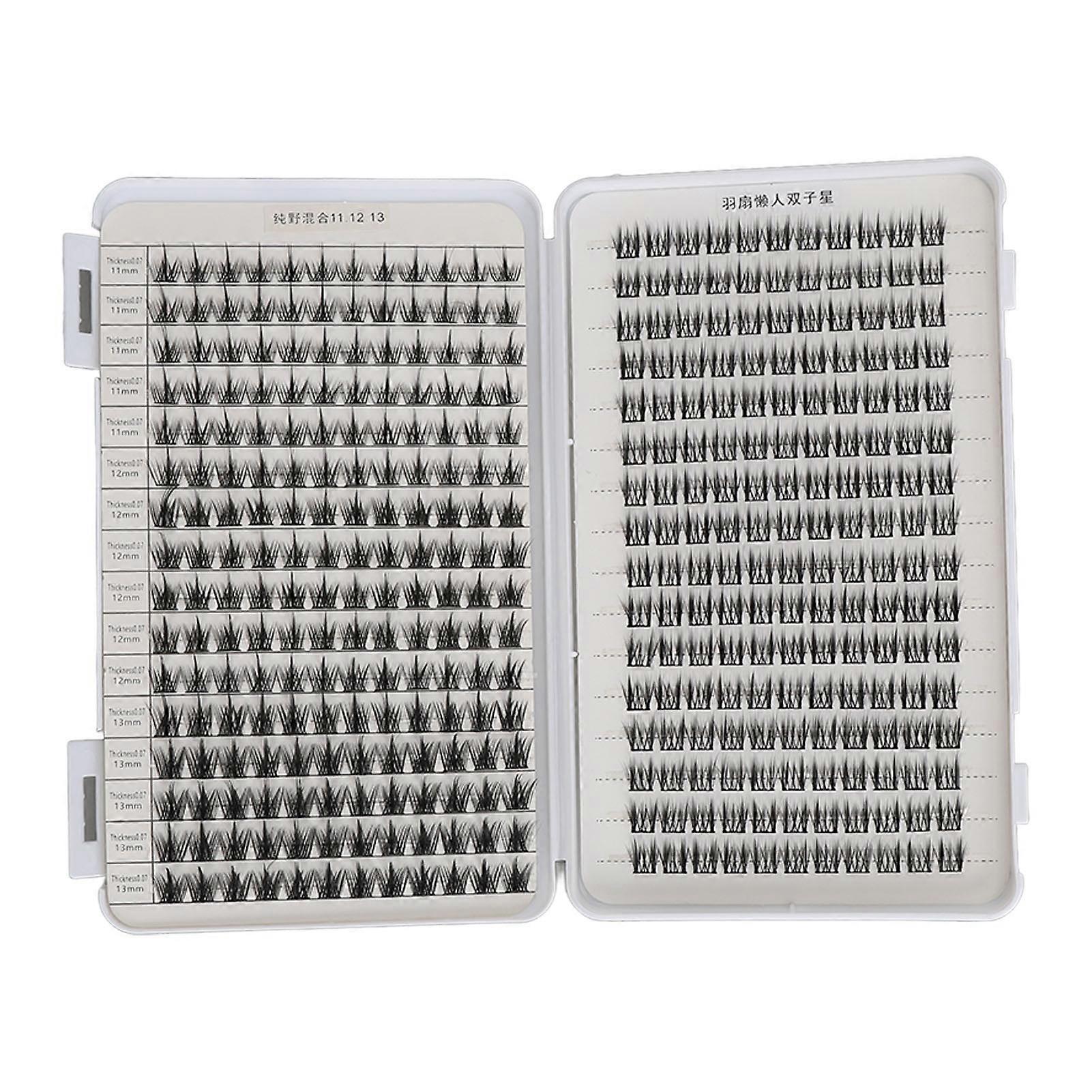 Eyelashes Cluster Mixed DIY Realistic Portable Individual Lash Extensions for Dating Travel