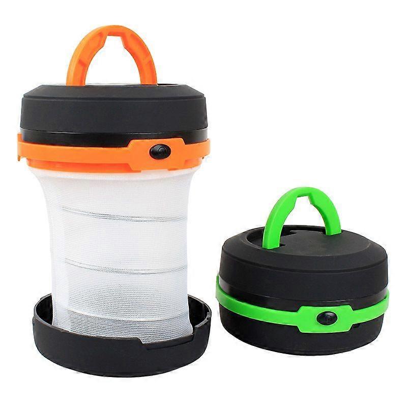 MINI Folding Spring LED Camping Light Travel Pocket Storage Hooking Lantern Flashlights Emergency