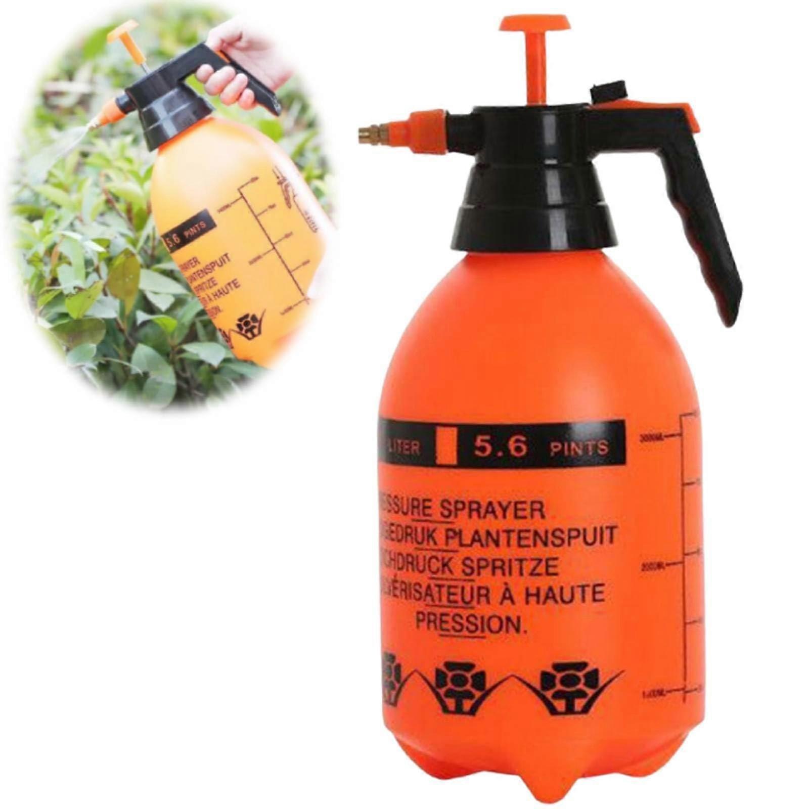 3L Handheld Garden Pump Sprayer with Adjustable Brass Nozzle