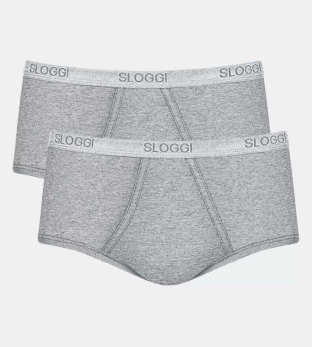 Sloggi 2-pack maxislip voor heren - grijs