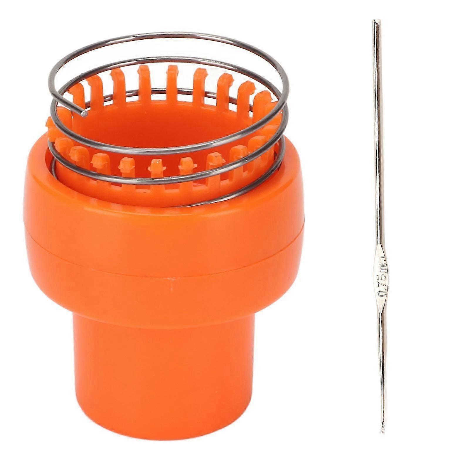 fil crochet métier à tisser orange conception ergonomique libération automatique sûr durable fil crochet tricoteuse pour chapeau écharpe chaussettes & mon