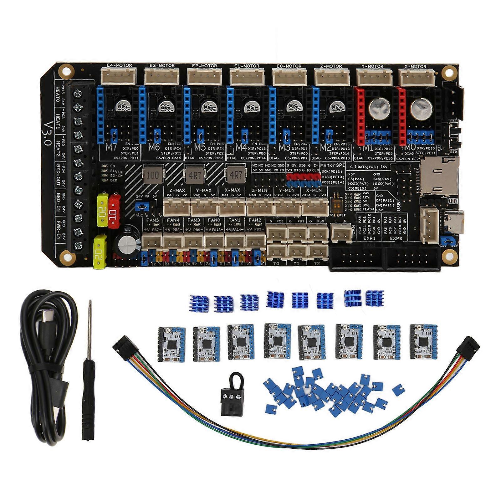 3D Motherboard 32bit Silent Board with TMC2209 V4.0 Stepper Driver STM32F446 Chip for Voron Design 3D Printer