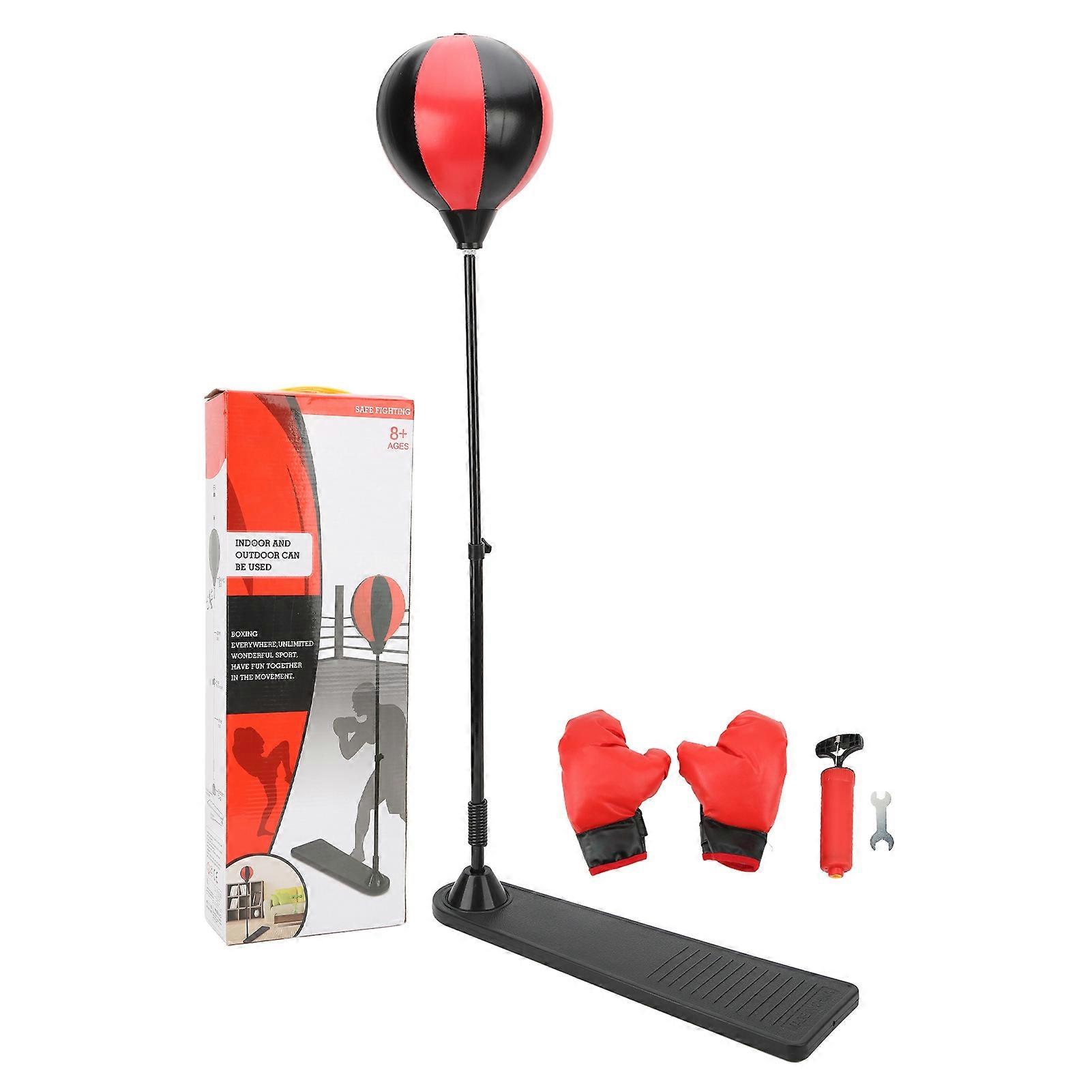 Boxing Stable Base Adjustable Height High Elasticity Easy Assembly Punching Bag for Kids with Stand Gloves
