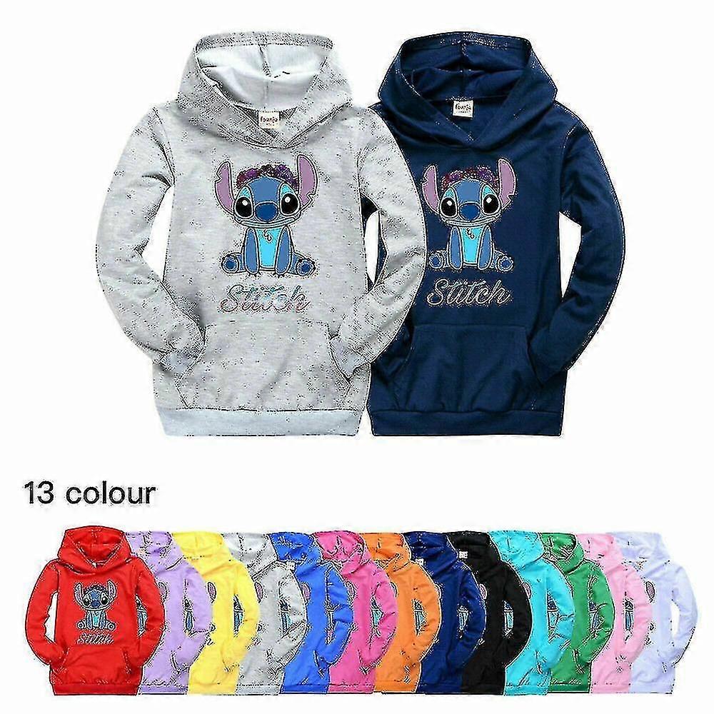 키즈 릴로 앤 스티치 후드 긴팔 스웨트셔츠